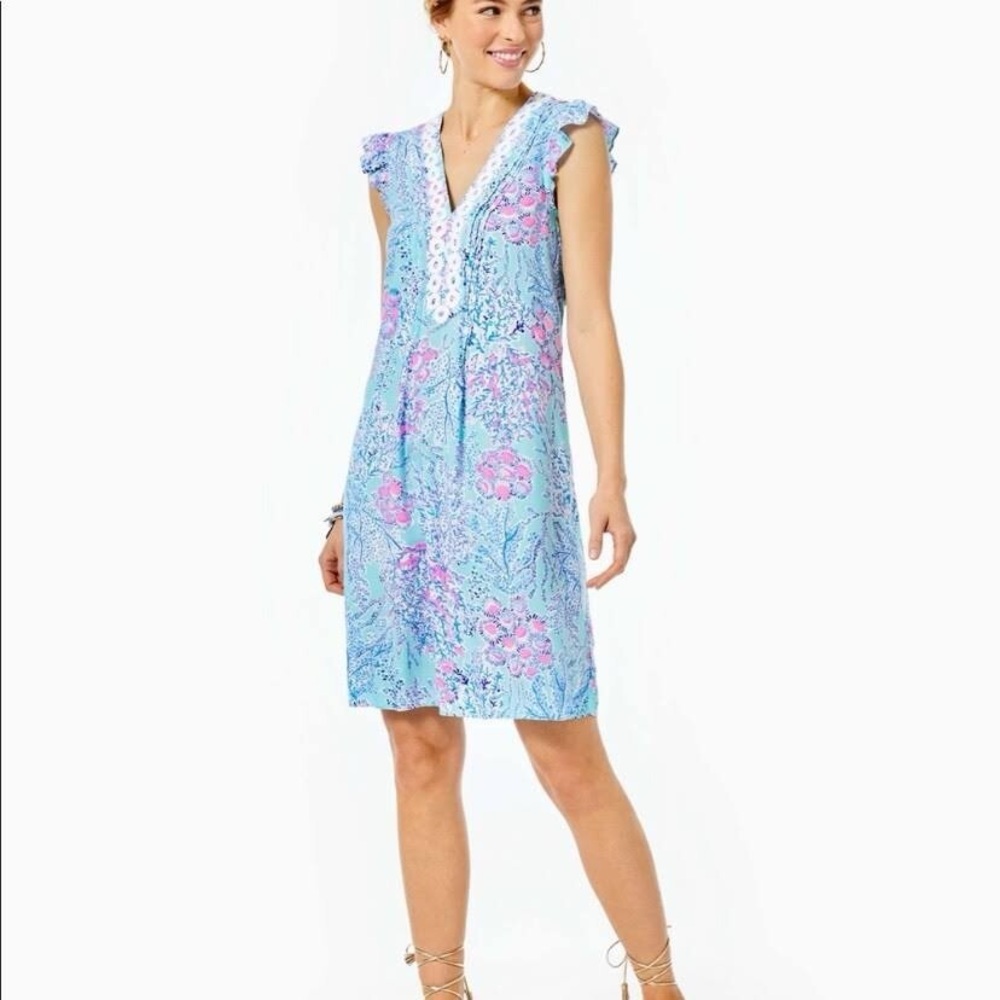 Lilly Pulitzer Vibrant Blue and Pink dress